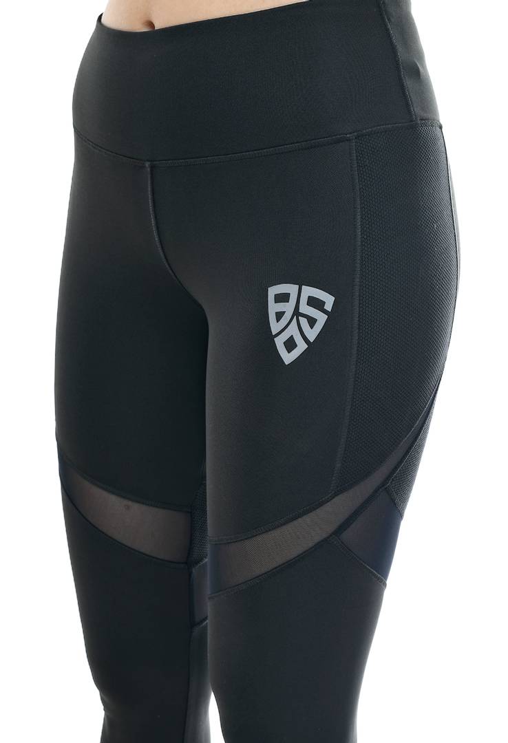 Stylish Dry-Fit High-Waist Mesh Tights For Gym Yoga Dance Running Workout