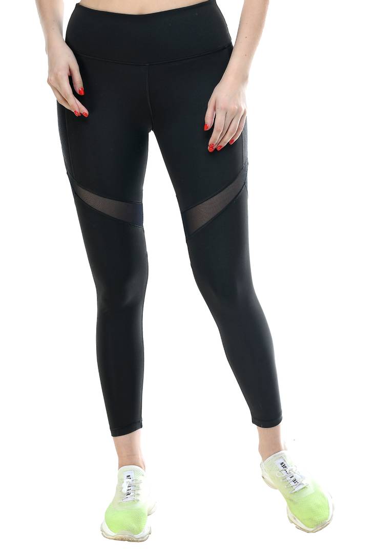 Stylish Dry-Fit High-Waist Mesh Tights For Gym Yoga Dance Running Workout