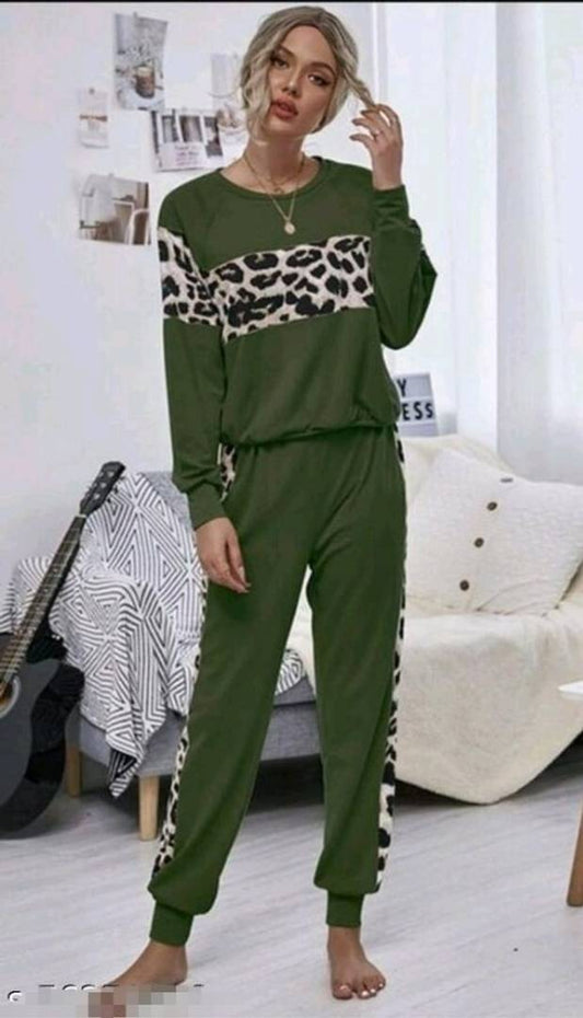 Classic Elegant Cotton Long Sleeves Top and Bottom Sets For Women