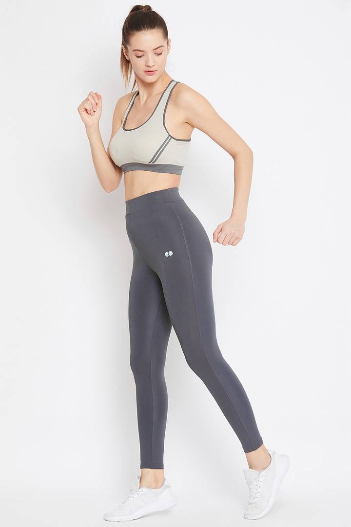 Clovia Elegant Grey Polyester Solid Tights For Women And Girls XPRESS TEES India