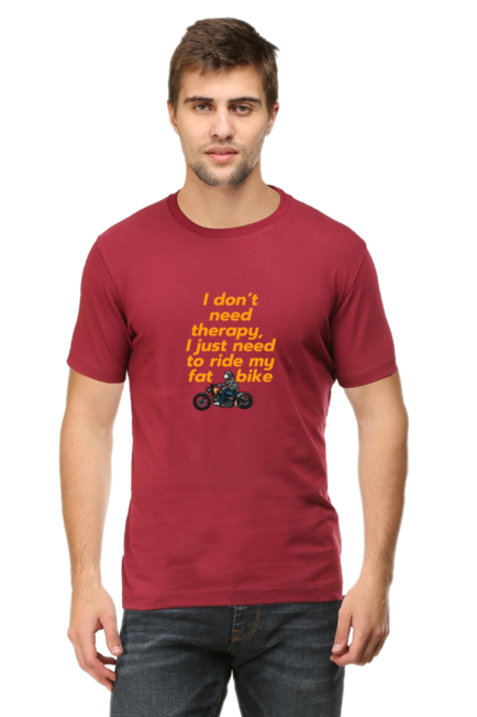 I DON'T NEED A THERAPY, I JUST NEED TO RIDE MY FAT BIKE - MEN'S T-SHIRT